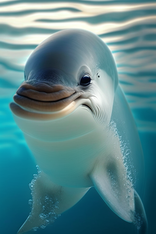 A baby dolphin