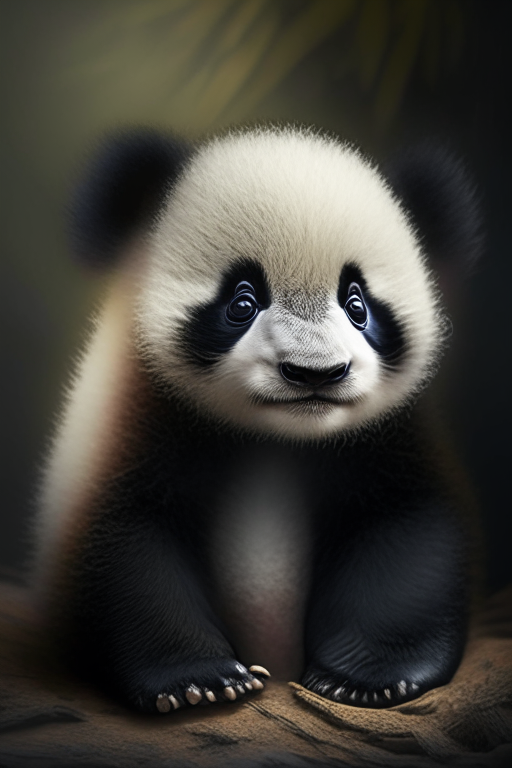 A baby panda
