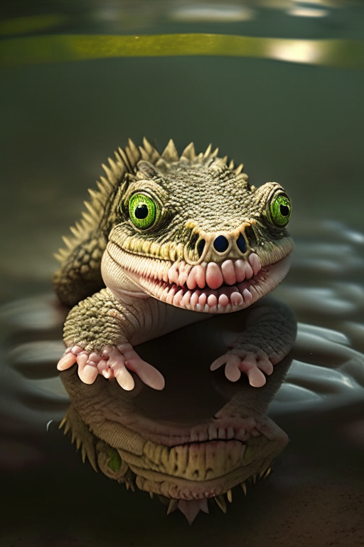 A baby crocodile