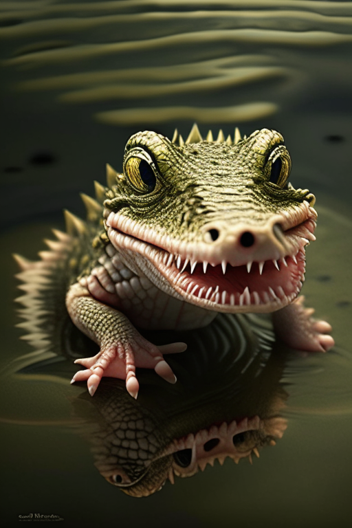 A baby crocodile