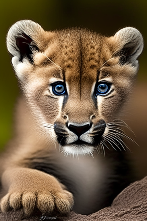 A baby cougar