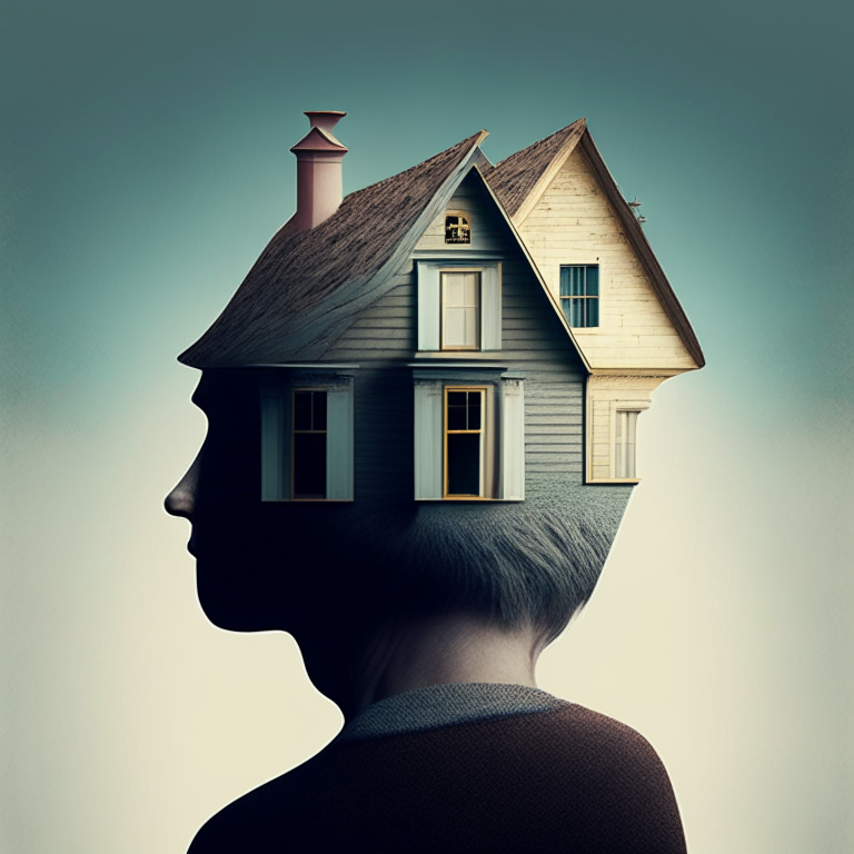 PROFILE HOME WITH A LOOK OF CURIOSITY