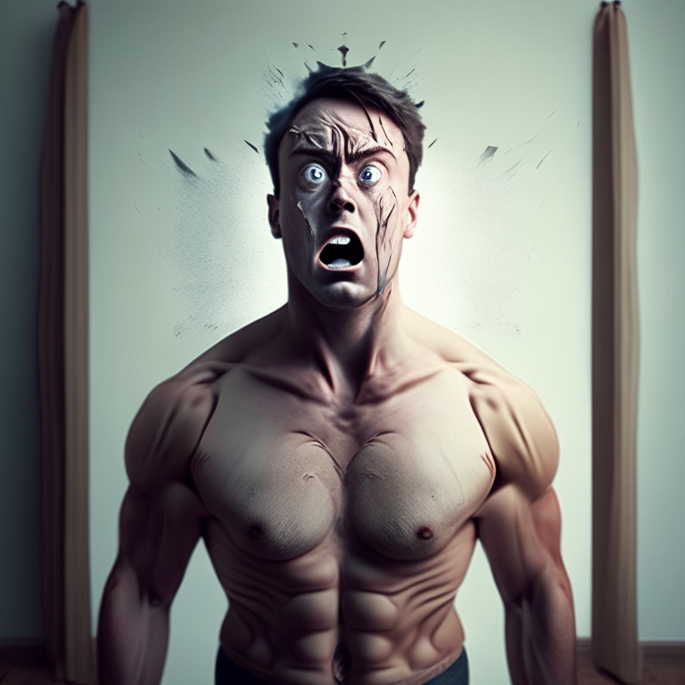 MAKE A HALF-BODY IMAGE WITH A LOOK OF ASTONISHMENT
