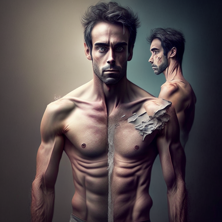 MAKE A HALF-BODY IMAGE WITH A CURIOUS LOOK