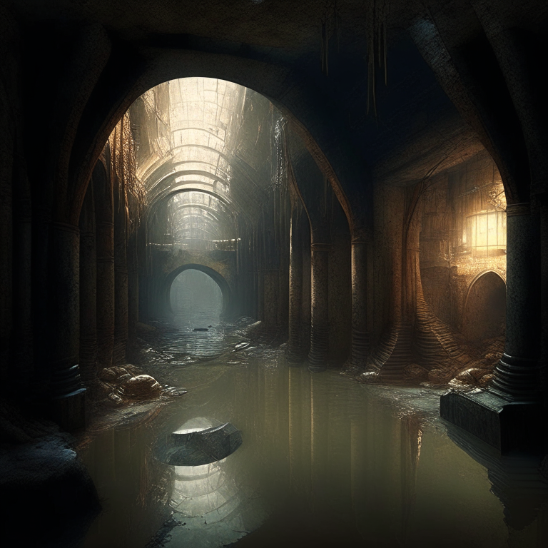 cobwebbed underground city 