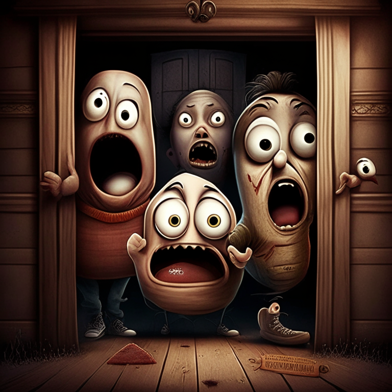 Welcome Home characters scared 