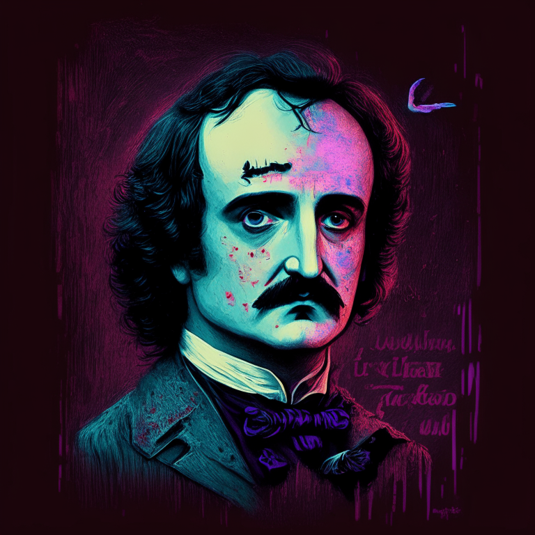 Edgar Allan Poe but he is in the 80's