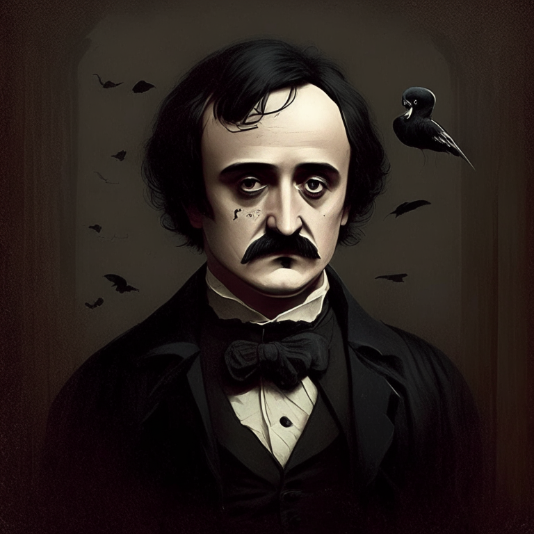 Edgar Allan Poe as a modern guy