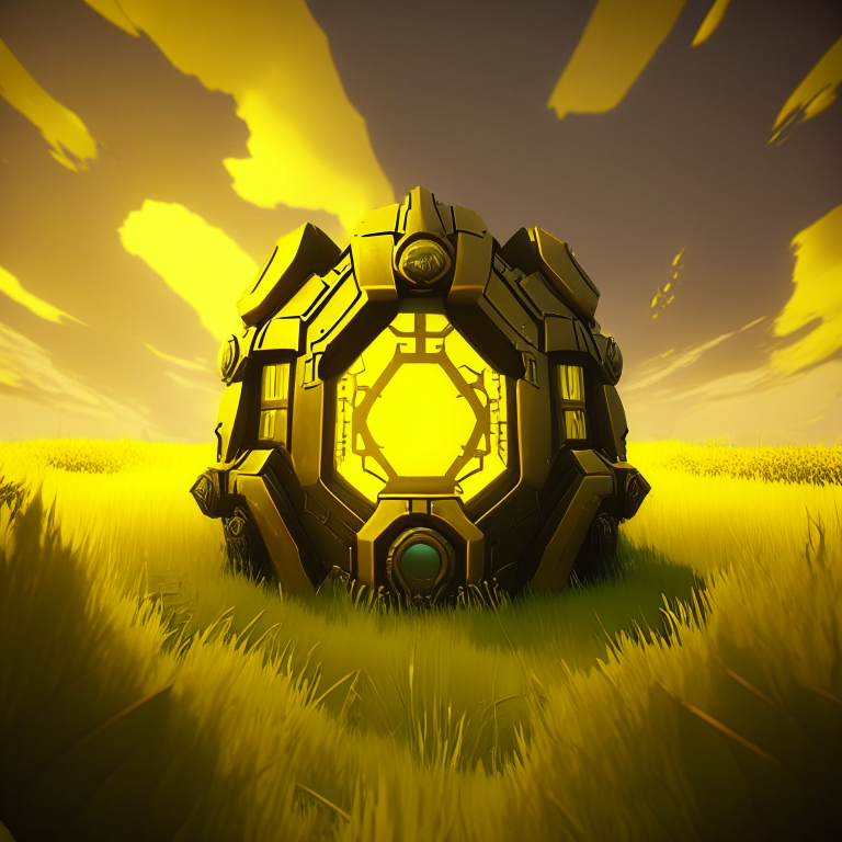 steampunk armored, nether portal, roblox, grass, sky, nether portals, 8k, yellow tone