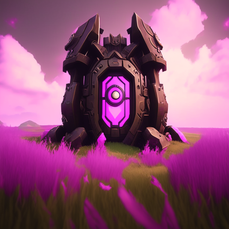 steampunk armored, nether portal, roblox, grass, sky, nether portals, 8k, pink tone
