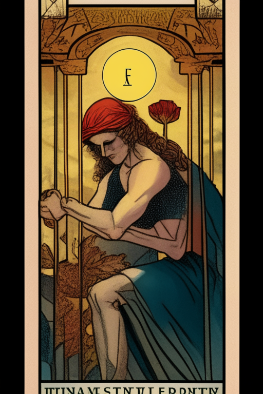 strength tarot card depicting patience and understanding in a relationship