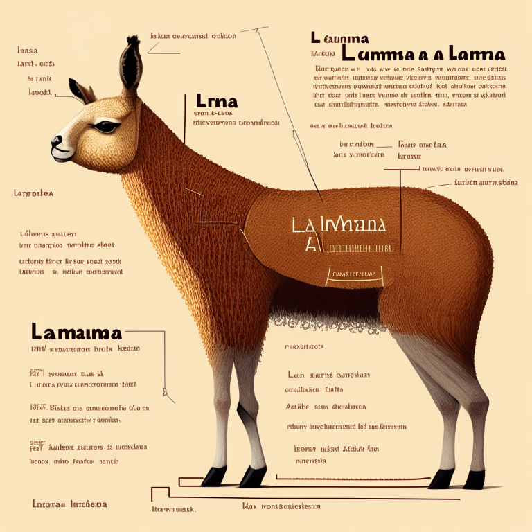 an illustration of the LLaMA large language model