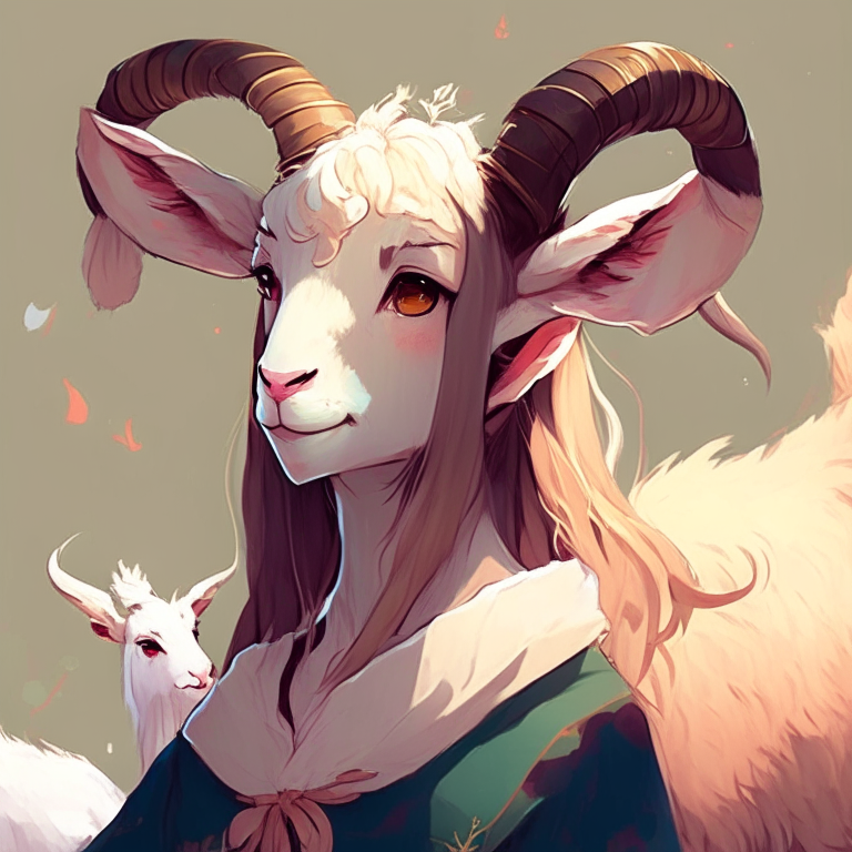 Paint me beautiful goats 🐐 anime , 