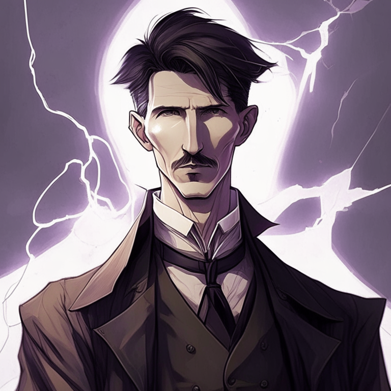 Nikola Tesla in anime version