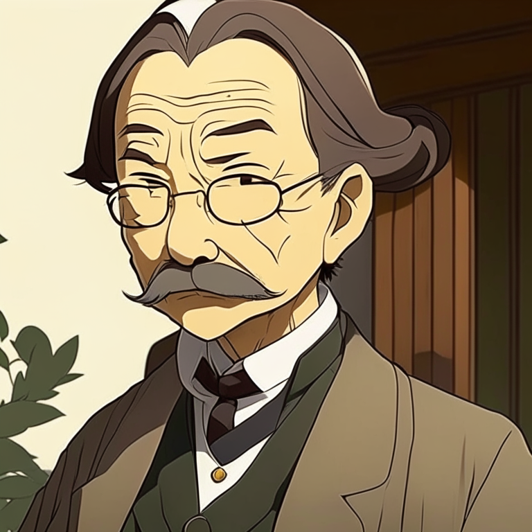 Natsume Soseki in anime version