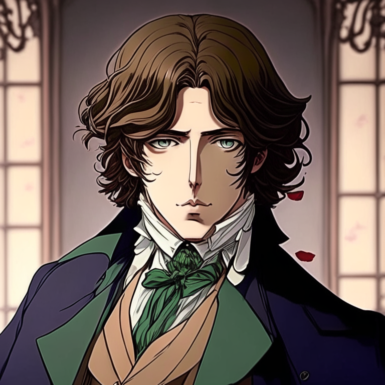 Oscar Wilde in anime version