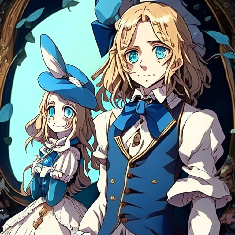 Lewis Carroll  in anime version