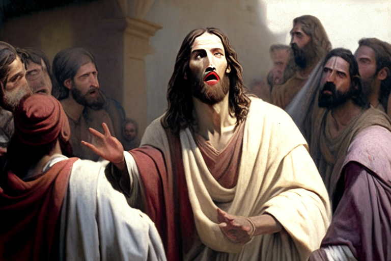 Jesus preaches to amultodon