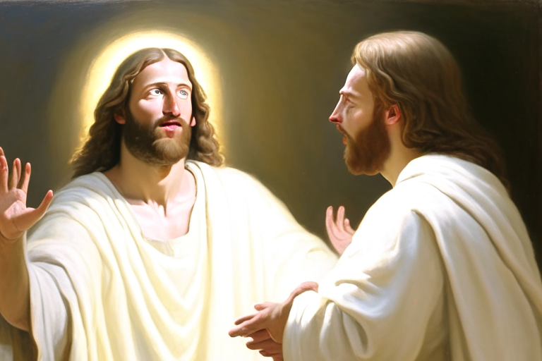 Jesus preaches to amultodon
