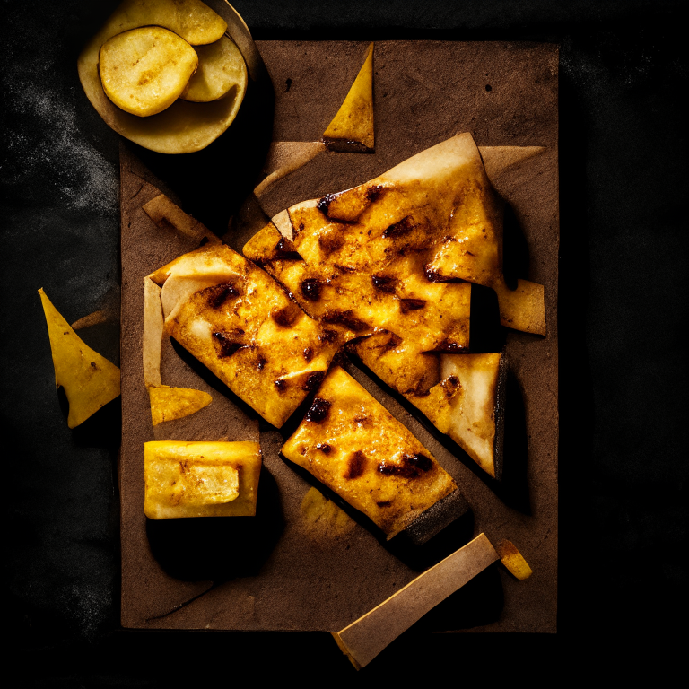 A Grilled BBQ Tofu and Pineapple Pizza, grilled BBQ tofu, pineapple, softbox lighting highlighting the ingredients, razor-sharp focus, square aspect ratio, minimal background