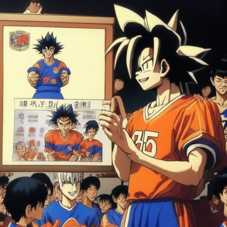 Goku Being Recognized In Miyagi, Japan For His Team Winning The FIFA AFC Asian Cup In South Korea In 1994