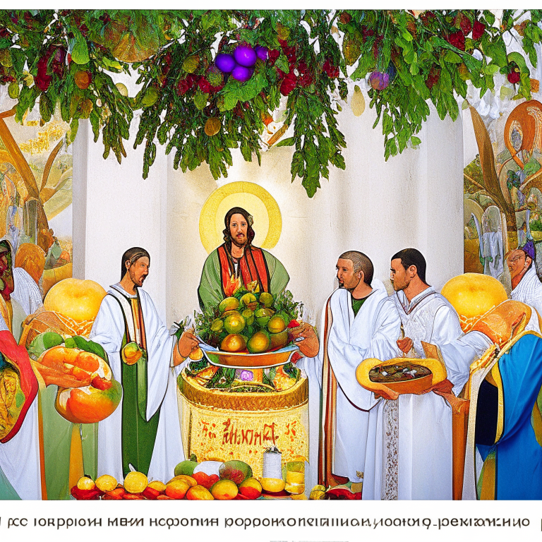 Christian feast of the Transfiguration of the Lord
revered and loved by Orthodox Christians. Churches organize ceremonial services. Priests dress in snow-white robes, symbolizing the Light of Tabor.
Believers take vegetables and fruits with them.
the clergyman reads a prayer for the consecration of apples, fruits and vegetables of the new harvest, sprinkles them with holy water.

