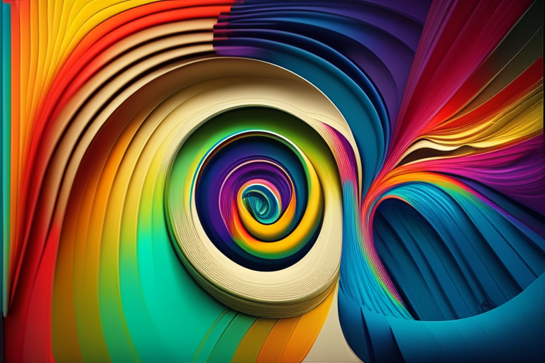 Ondas de sonido de colores