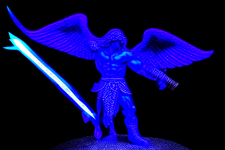 Angel Michael with the flaming sword