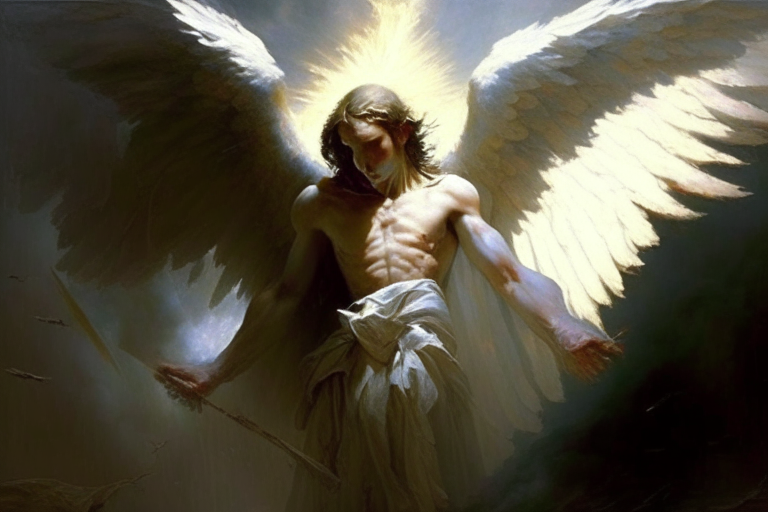 An angel who rebelled against God
and was cast out of heaven