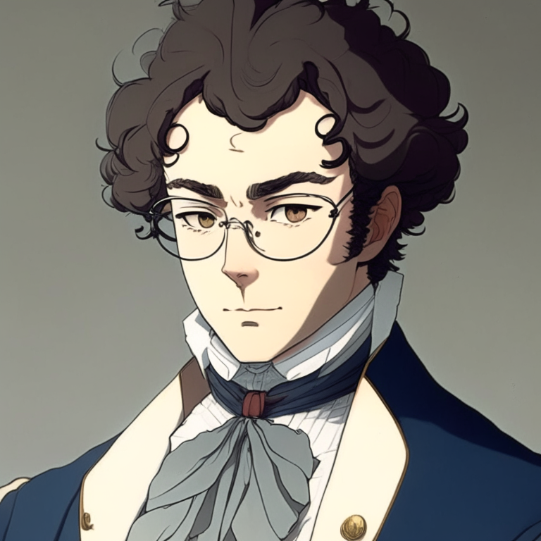 Franz Schubert as a anime character 