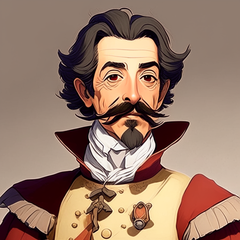 Miguel de Cervantes Saavedra as a anime character 