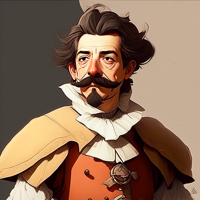 Miguel de Cervantes Saavedra as a anime character 