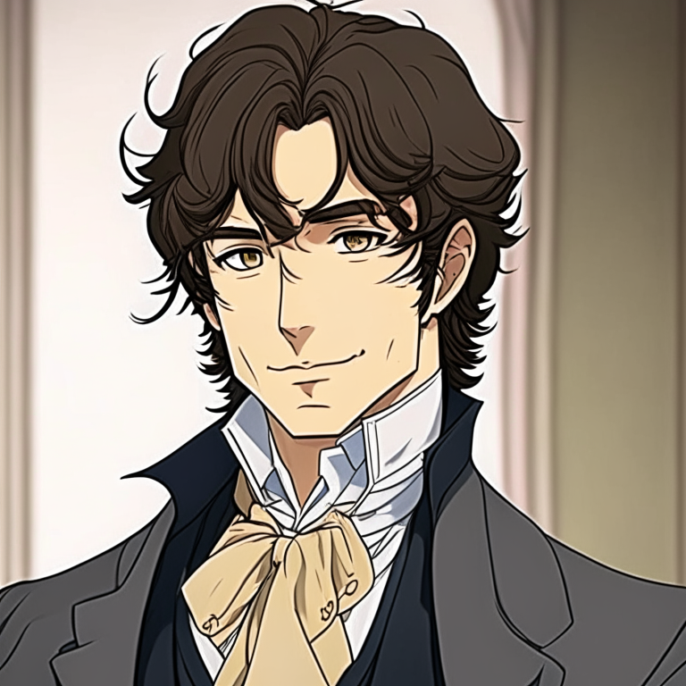 mr. Darcy from pride and prejudice as a anime character 