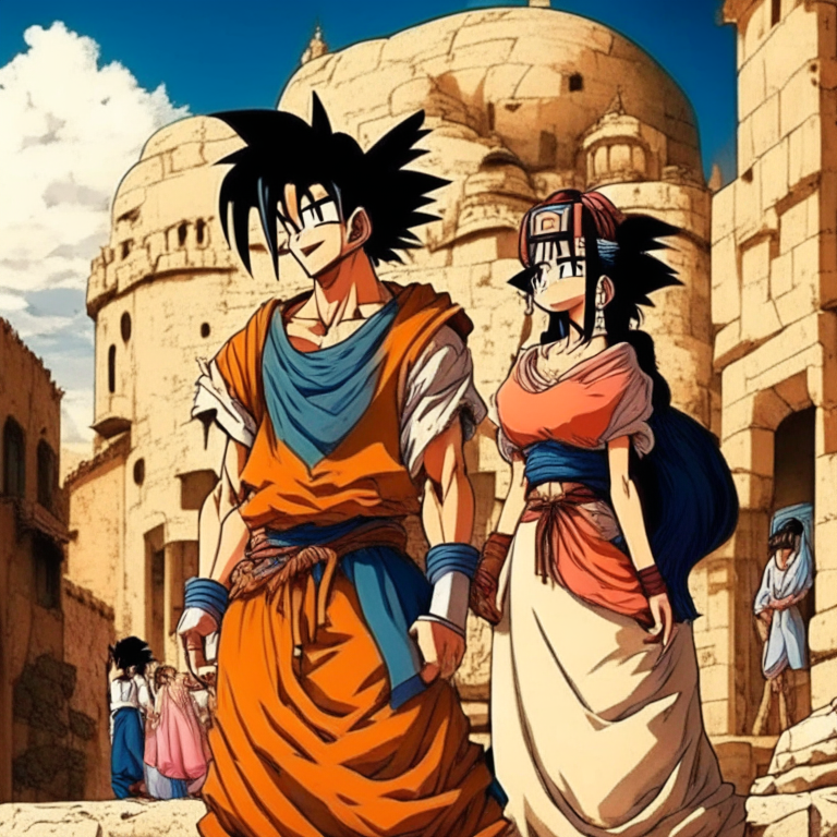 Goku And His Wife In Jerusalem 