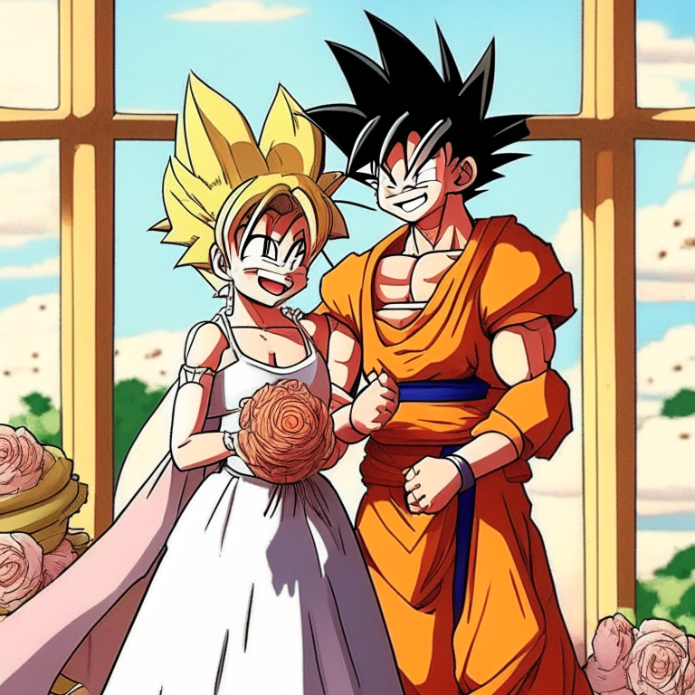 Goku and ChiChi Wedding
