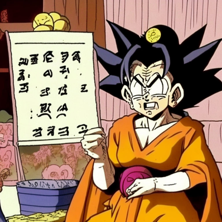 Fortuneteller Baba From Dragón Ball Guessing What Was Going To Happen To Goku In 1999 (She Discovered It In 1994) And Gets Scared At Goku's Wedding in Nagoya Japan 
