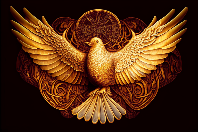 The dove of the Holy Spirit