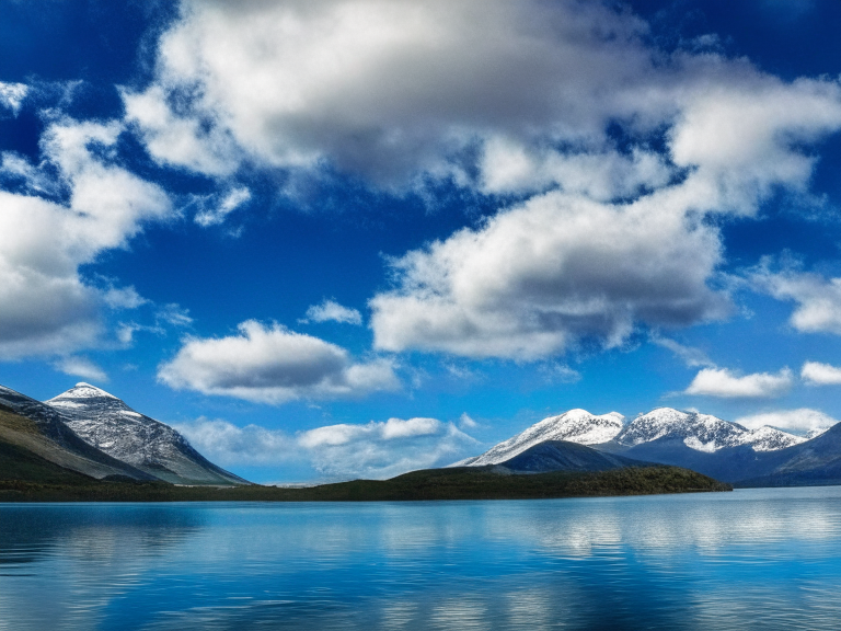 cloud, water, sky, atmosphere, blue, mountain, natural landscape, highland, lake, cumulus