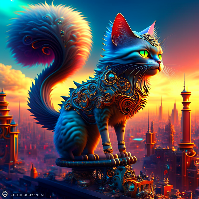 strybk, highly intricately detailed photograph of a beautiful celestial filigree cat, 
centered, fantastical, fantasy, in the style of Ross Tran, 
RossDraws, Android Jones, Anna Dittman, hyperrealistic, a beautiful Digital painting, concept art, isometric, digital art, smog, pollution, toxic waste, chimneys and railroads, 3 d render, octane render, volumetrics, by greg rutkowski, isometric,digital art, smog, pollution, toxic waste, chimneys and railroads, 3 d render, octane render, 
volumetrics, by greg rutkowski, kids story book style, muted colors, watercolor style