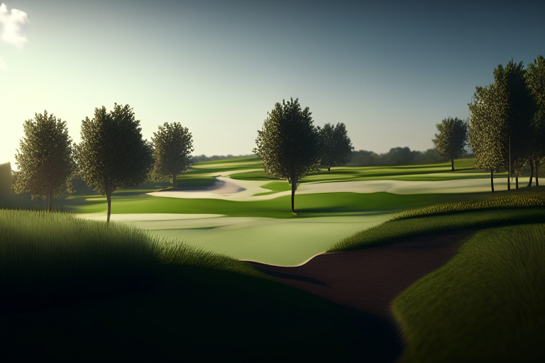 Golf course ultra realistic, 4k, cinematic,