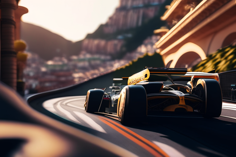 Car circuit in Monaco
 ultra realistic, 4k, cinematic,