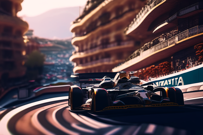 Car circuit in Monaco
 ultra realistic, 4k, cinematic,