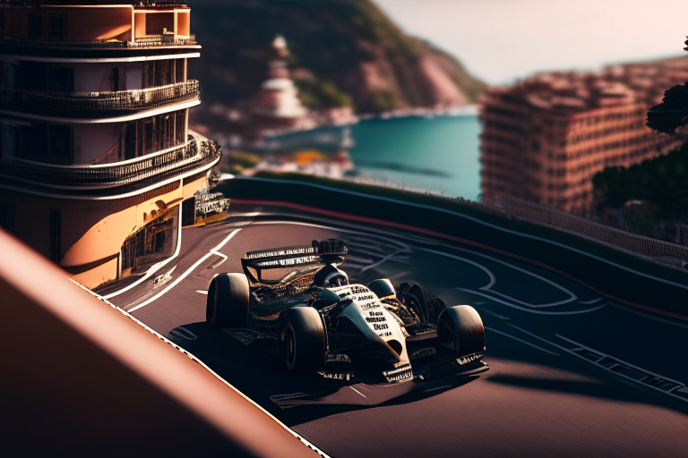 Car circuit in Monaco
 ultra realistic, 4k, cinematic,