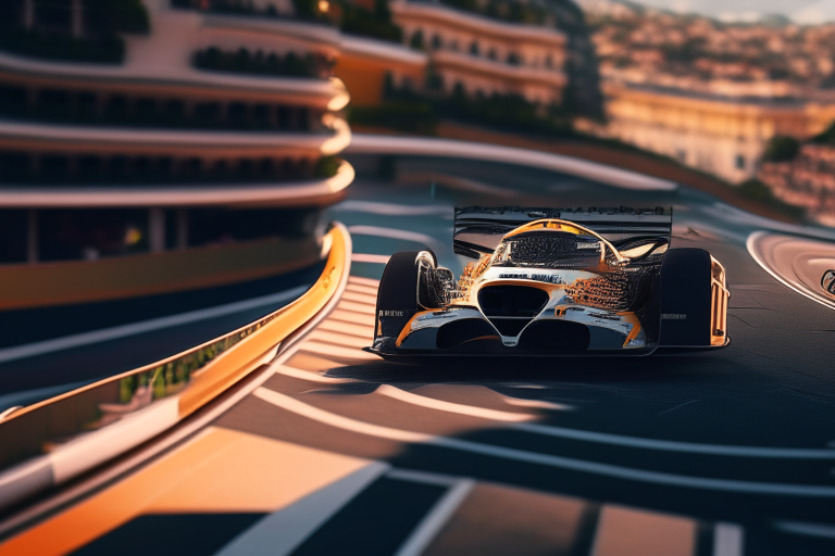 Car circuit in Monaco
 ultra realistic, 4k, cinematic,