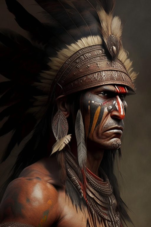 ancient Indian warrior, realism