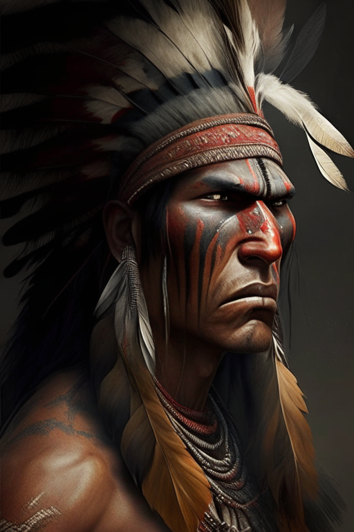 Indian warrior, realism