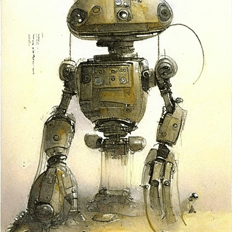 ( ( ( ( ( 1 9 5 0 s robot wall 3, johnny - five. b 9 robot lost in space robert kinoshita robby the robot, silent running drones, androids. muted colors. ) ) ) ) ) by jean - baptiste monge!!!!!!!!!!!!!!!!!!!!!!!!!!!!!!