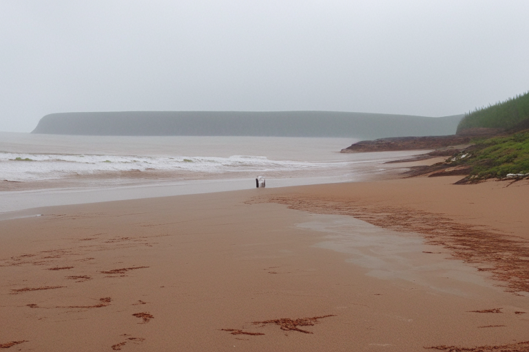 Fine drizzle ns beach