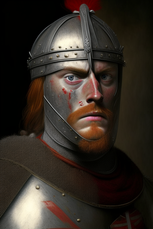 an english warrior, realism, crusader, knight. an english warrior, realism, crusader