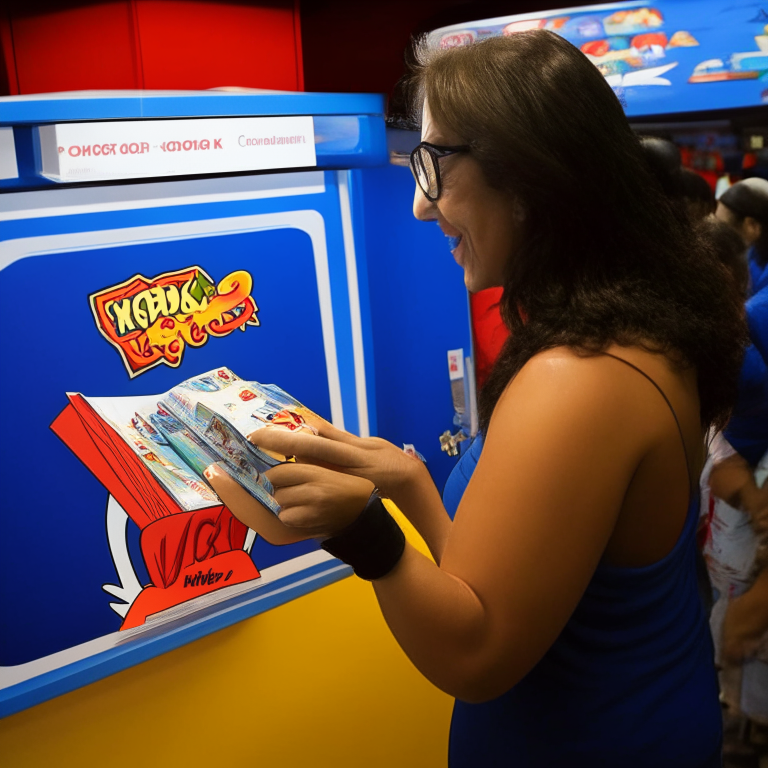A Brazilian Woman In The Box Office Buying +100 Tickets for Woody Woodpecker: The Movie At Kinoplex Cinemas (With Orange Logo) At Rio De Janeiro In 2017